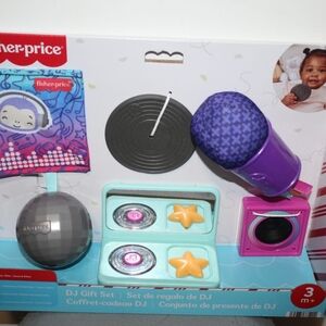 Fisher-Price DJ Set with Purple Microphone and Gray Speaker